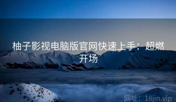 柚子影视电脑版官网快速上手：超燃开场