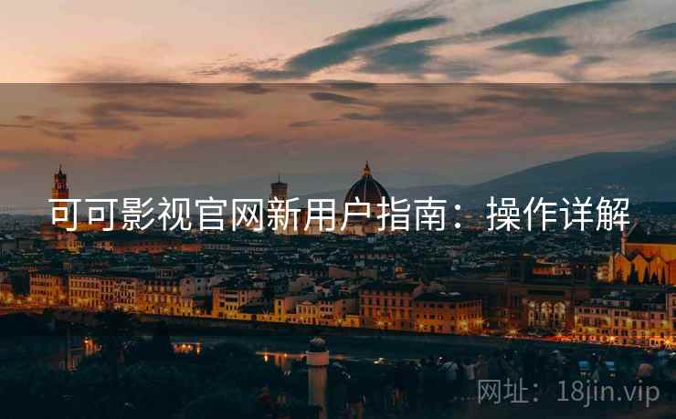 可可影视官网新用户指南：操作详解